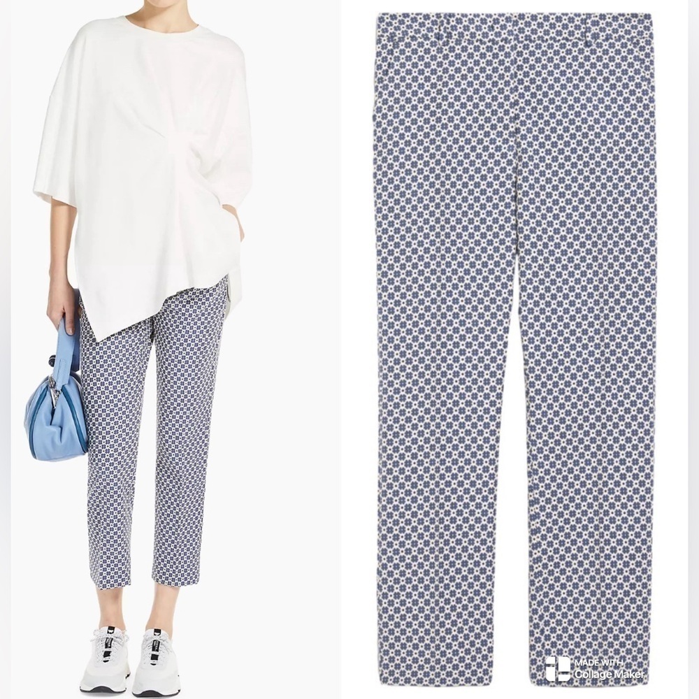 Weekend Max Mara geometric trouser cotton pants NWT